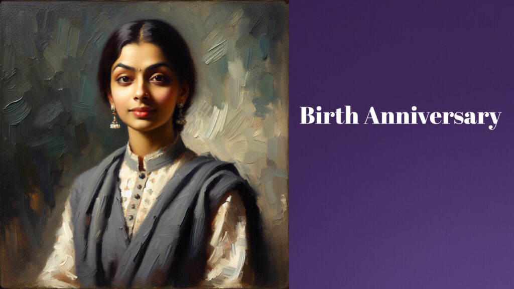 Feature image for post on Birth Anniversary of Sarojini Naidu. Image by Amar Vyas form gaathastory using AI tool